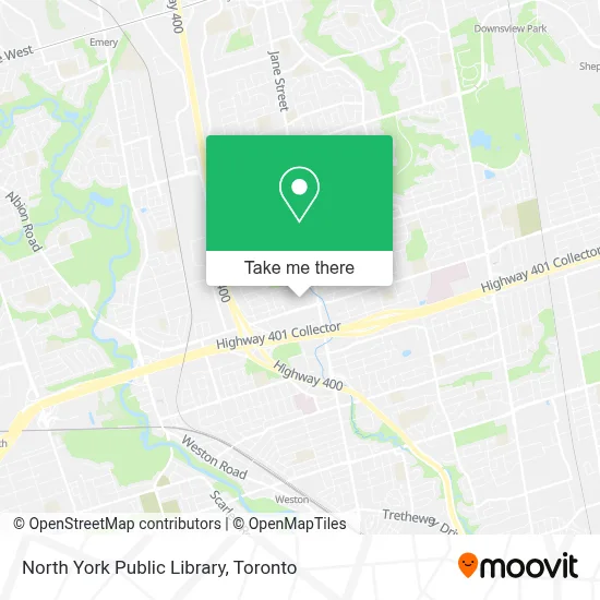 North York Public Library map