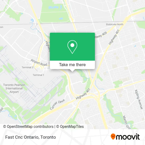 Fast Cnc Ontario map