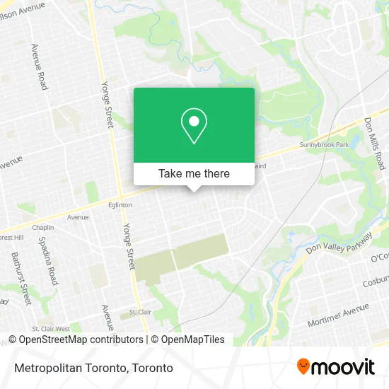Metropolitan Toronto map