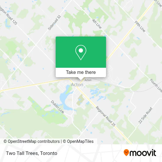 Two Tall Trees map
