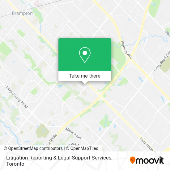 Litigation Reporting & Legal Support Services map