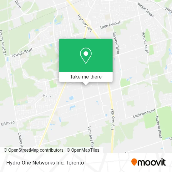 Hydro One Networks Inc map