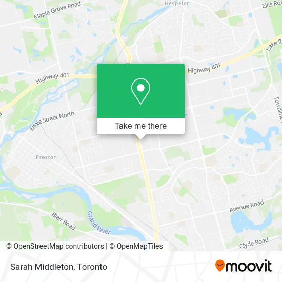 Sarah Middleton map