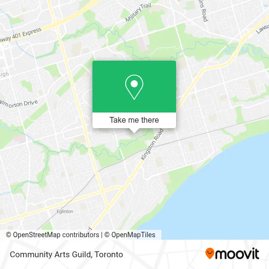Community Arts Guild map
