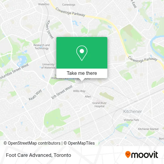 Foot Care Advanced map