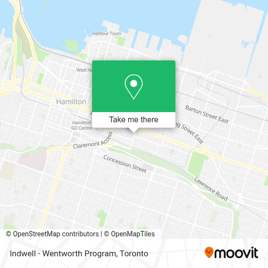 Indwell - Wentworth Program map