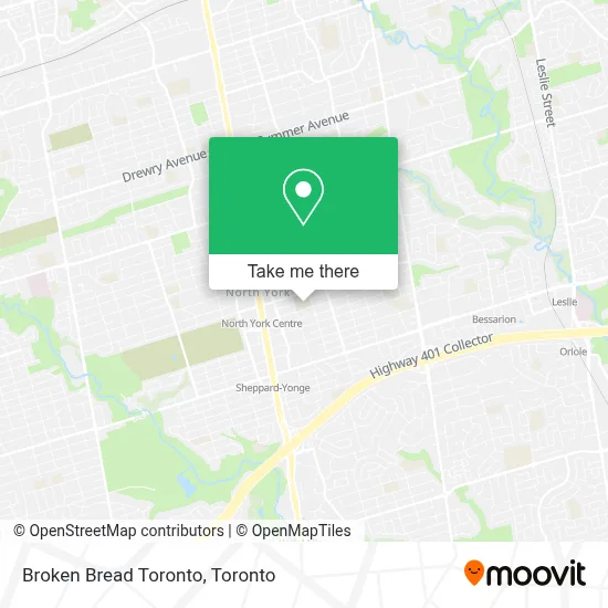 Broken Bread Toronto map