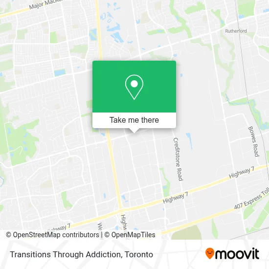 Transitions Through Addiction map