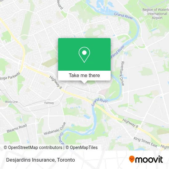 Desjardins Insurance map