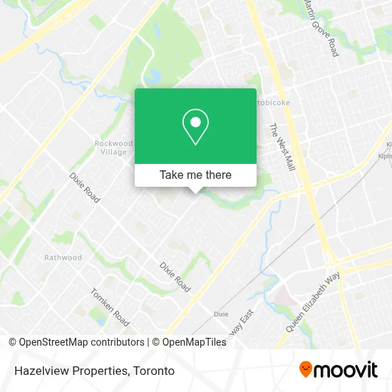 Hazelview Properties map