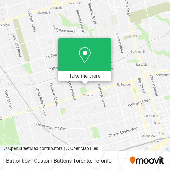 Buttonboy - Custom Buttons Toronto map
