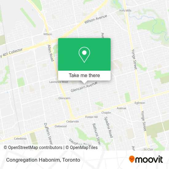 Congregation Habonim map