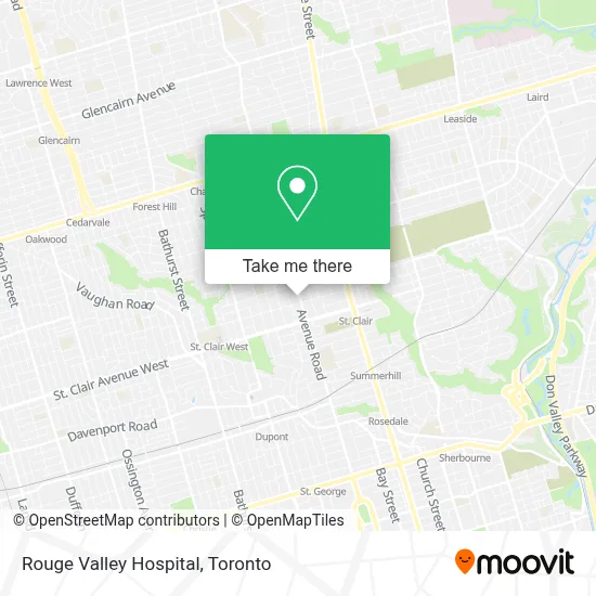 Rouge Valley Hospital map