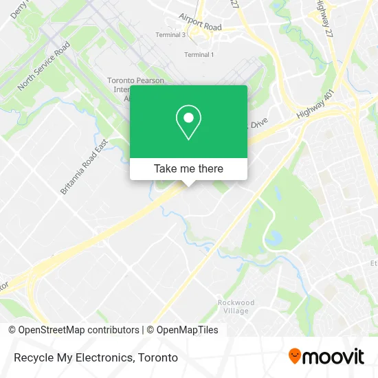 Recycle My Electronics map