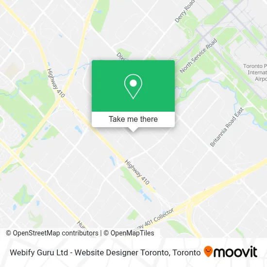 Webify Guru Ltd - Website Designer Toronto map