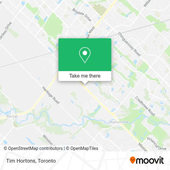 Tim Hortons map