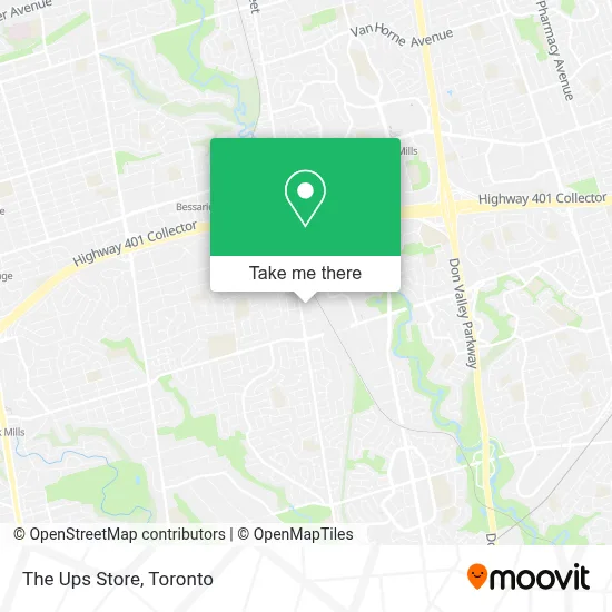 The Ups Store map