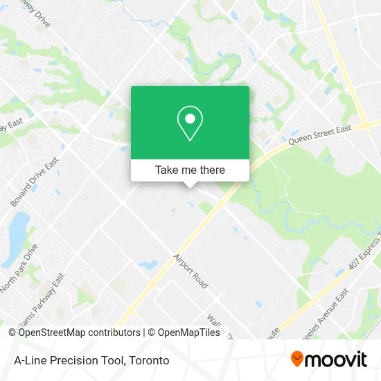 A-Line Precision Tool map