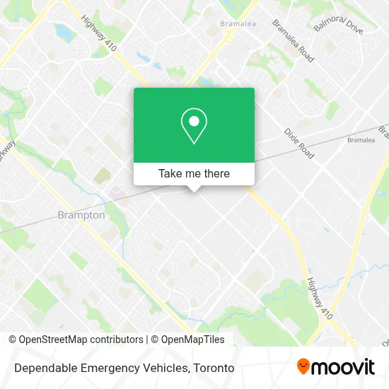 Dependable Emergency Vehicles map