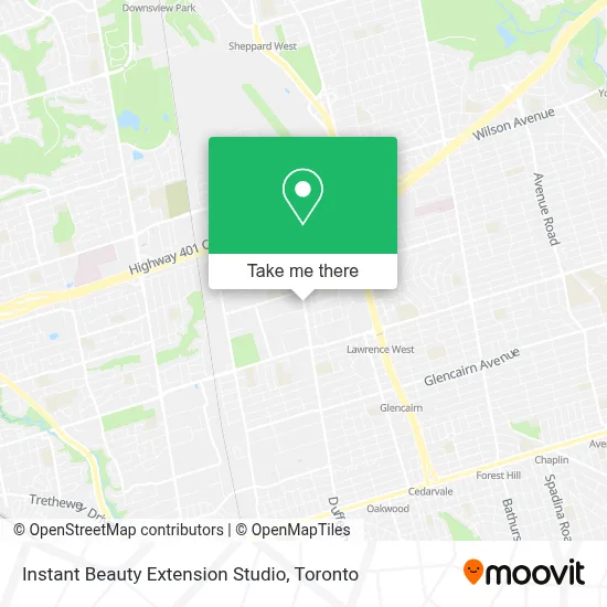 Instant Beauty Extension Studio map