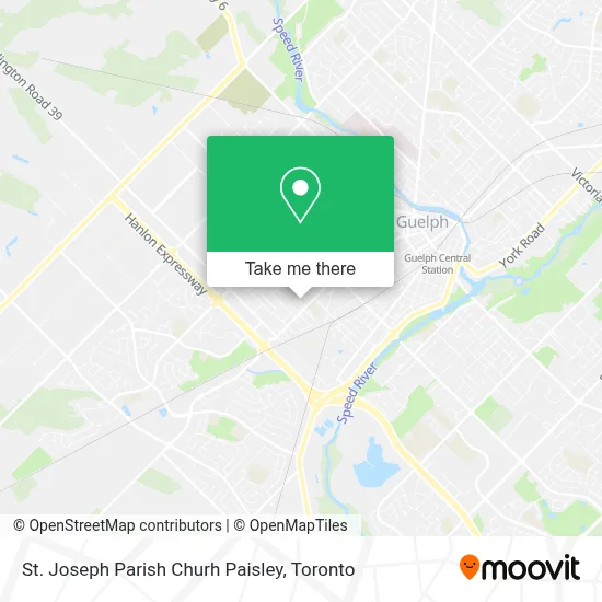 St. Joseph Parish Churh Paisley map