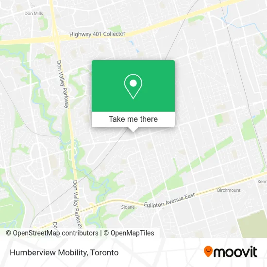 Humberview Mobility map