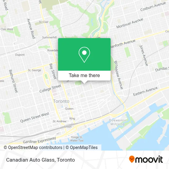 Canadian Auto Glass map