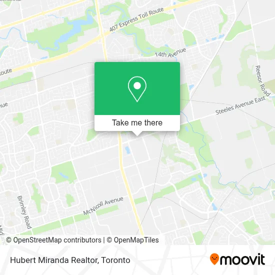 Hubert Miranda Realtor map
