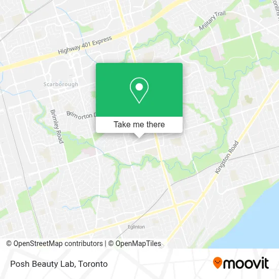 Posh Beauty Lab map
