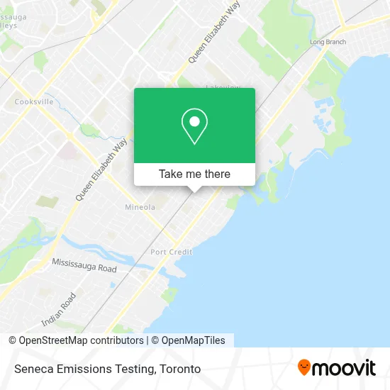 Seneca Emissions Testing map