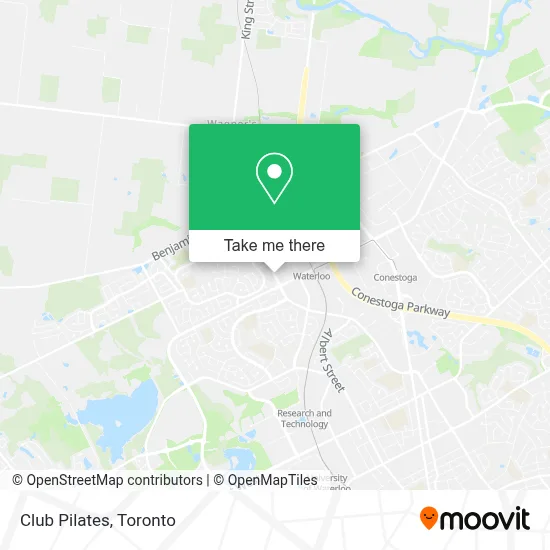 Club Pilates map