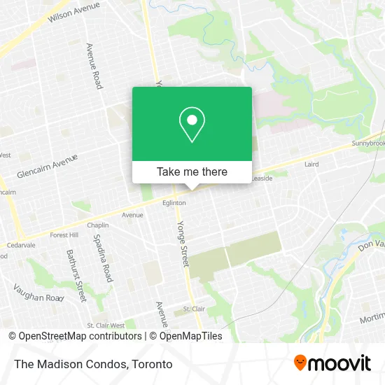 The Madison Condos map