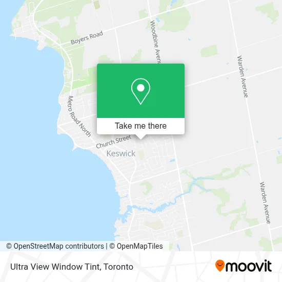 Ultra View Window Tint map