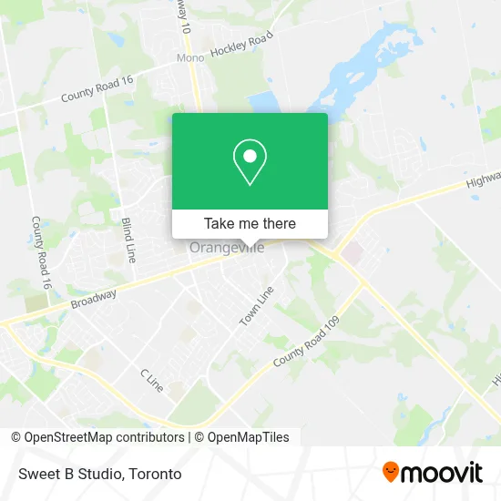 Sweet B Studio map