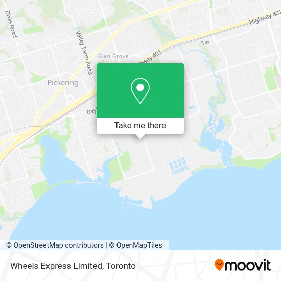 Wheels Express Limited map