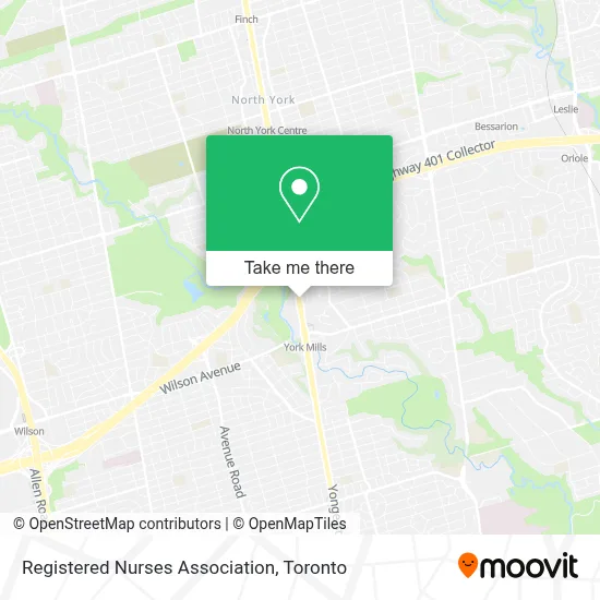 Registered Nurses Association map