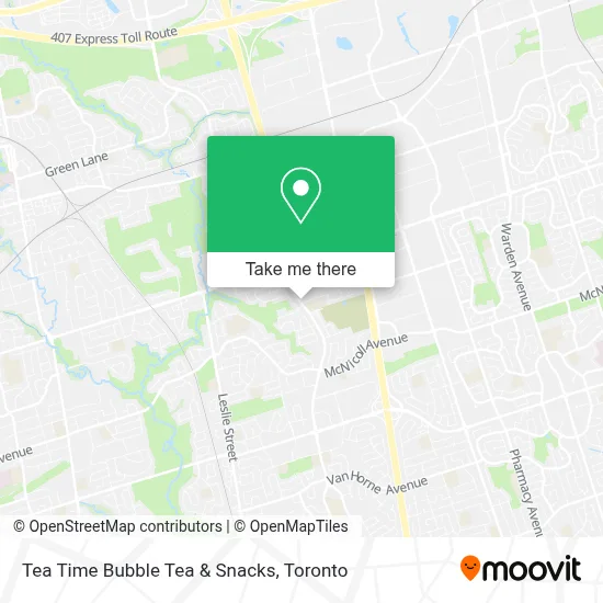 Tea Time Bubble Tea & Snacks map
