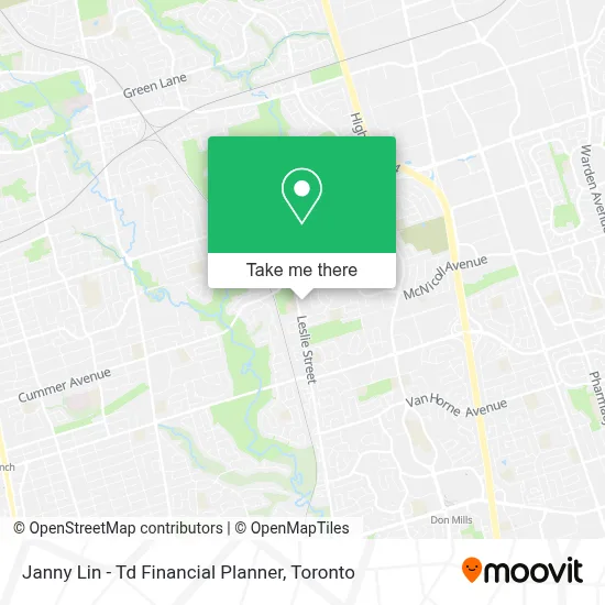 Janny Lin - Td Financial Planner map