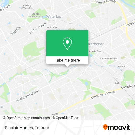 Sinclair Homes map
