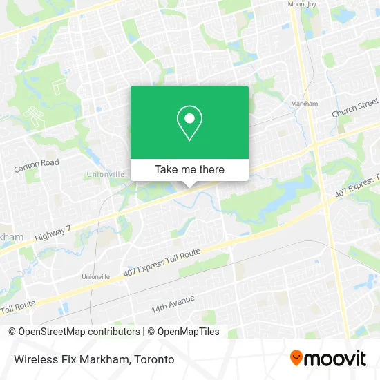 Wireless Fix Markham map