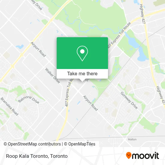 Roop Kala Toronto map