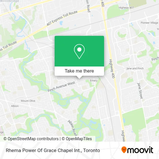Rhema Power Of Grace Chapel Int. map