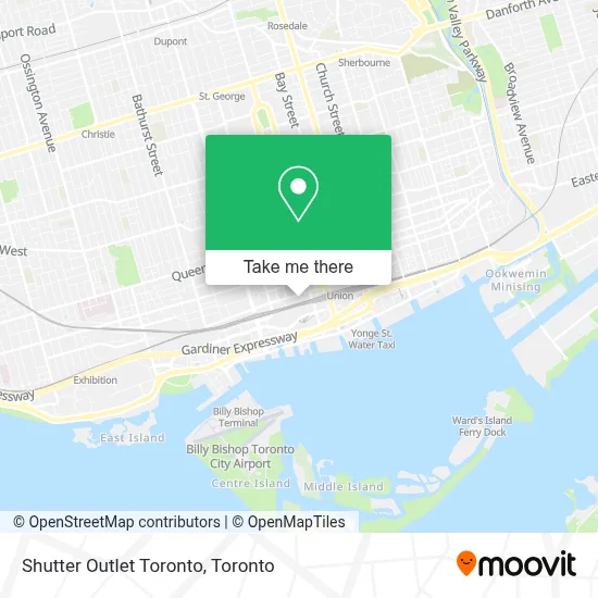 Shutter Outlet Toronto map