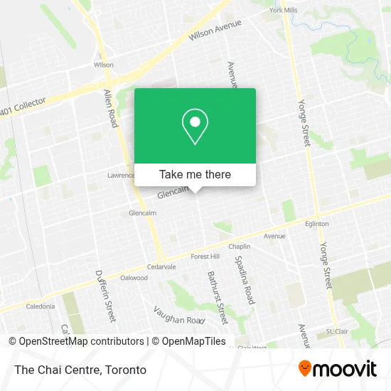 The Chai Centre map