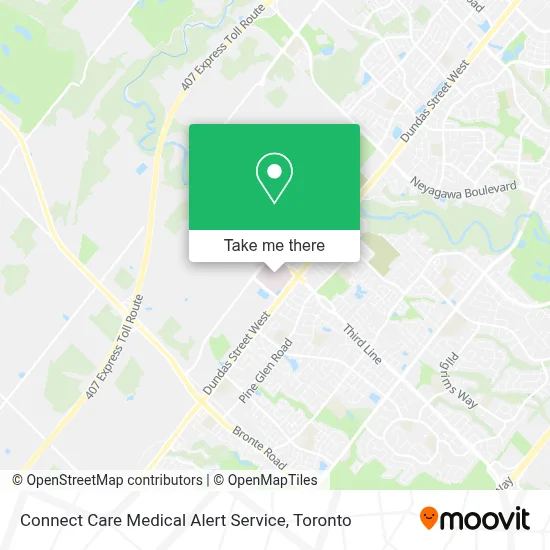 Connect Care Medical Alert Service map