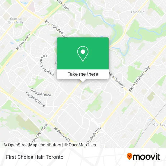 First Choice Hair map