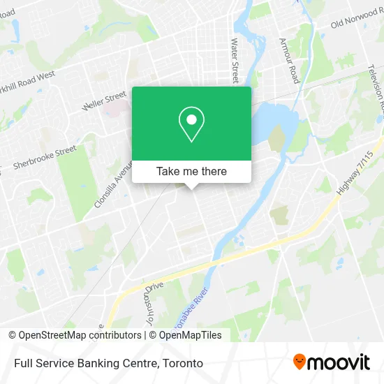 Full Service Banking Centre map