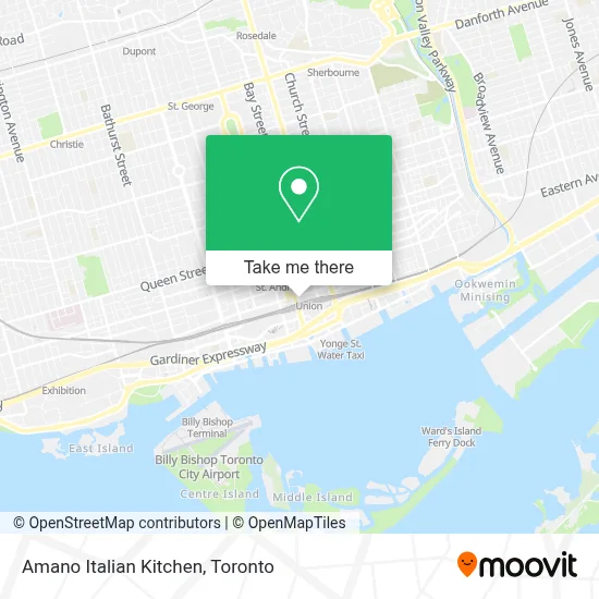 Amano Italian Kitchen map