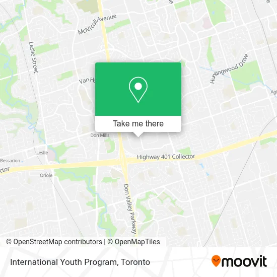 International Youth Program map