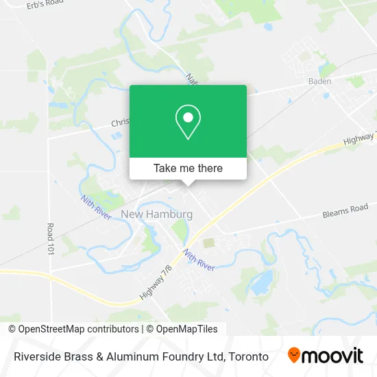 Riverside Brass & Aluminum Foundry Ltd map